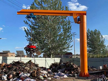 Outdoor rafmagns 360 gráður snúandi jib kran